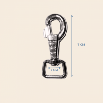 2 cm Tasma Kancası 7 cm Metal Renk 4 adet