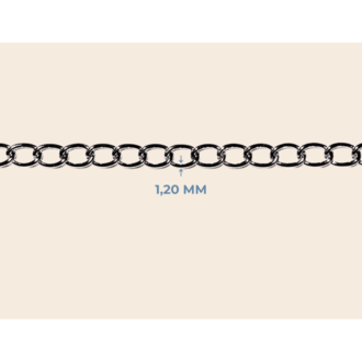 1,2 mm Kıvrık Metal Zincir - 10 Metre (Ekonomik Paket)