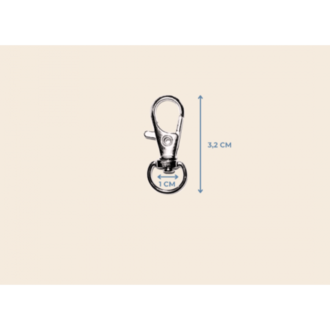 1 cm Minik paris kanca 3,2 cm metal renk