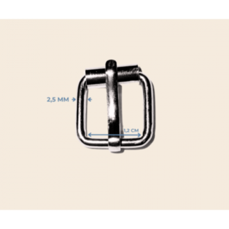 1.2 cm makaralı toka 2,5 mm metal renk