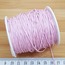 BOBİN SATIŞ - ÖRGÜLÜ COTTON MAKROME BİLEKLİK İPİ 1 MM PEMBE Ürün Kodu : 15761