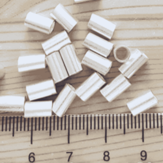 925 Ayar Gümüş Silindir Boru Ara Parça (8x3 mm)