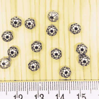925 Ayar Gümüş Futbol Topu Desenli Ara Aparat (0.60 gr)