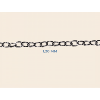 1,20 mm Tel Kalınlığı Düz Metal Zincir - 10 Metre (Ekonomik Paket)