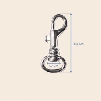 1,7 cm Orta Boy Gemici Kancası 5,5 cm Metal Renk - 4 Adet