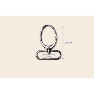 3 cm tombul kanca 5,2 cm. metal renk