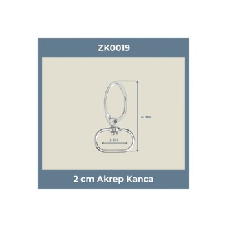 2 CM Akrep Kanca Nikel – Metal Anahtarlık ve Çanta Askı Aparatı (100 Adet)