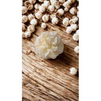 Doğal Soya Wax Mum – El Yapımı, Şakayık Motifli ve Ruhsal Arınma İçin