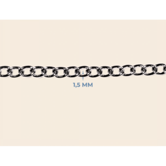 1,5 mm Dar Kıvrık Metal Zincir – 10 Metre Bağ