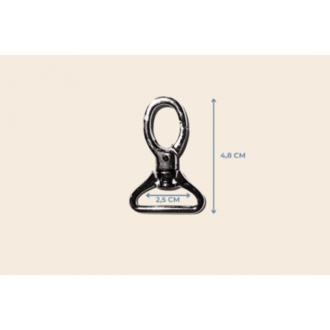 2,5 cm sargılı kanca 4,8 cm. metal renk