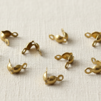 Çelik Düğüm Midye Kapama 3 mm Gold Renk | Takı Yapım Malzemesi