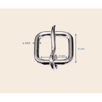 1,7 cm makaralı 4 mm kaynaklı çivi dil toka metal renk