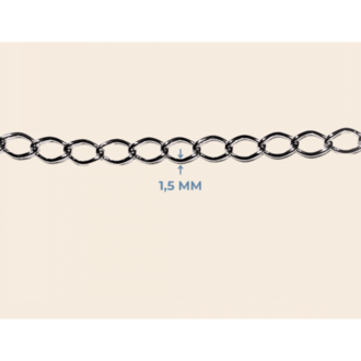 1,5 mm Küçük Kelepçe Zincir – 10 Metre Bağ
