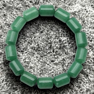 Aventurin Doğal Taş Bileklik - 10x14 mm Özel Kesim Silindir
