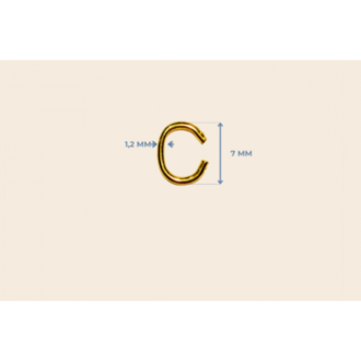 7 mm * 1.2 mm C Bağlantı Halkası sarı renk