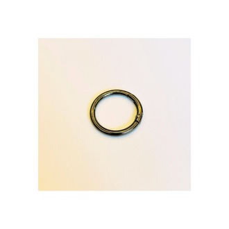 2,5 cm (25 mm) Füme (Black Nickel) Yaylı Halka - Çanta ve Takı Aparatı