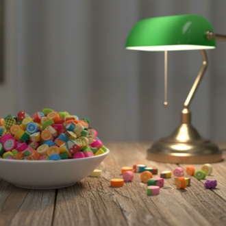 Karışık Renk Meyve Figürlü Fimo Boncuk – 10 mm Delikli Takı Boncuğu (100 Adet)