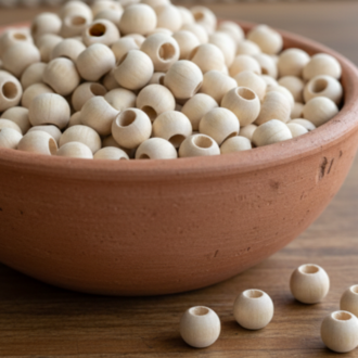 Ahşap Boncuk 10 mm | 500 Adet