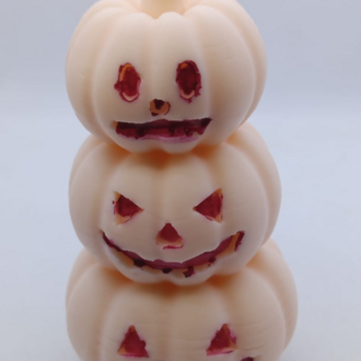 Doğal Soya Wax Mum – Halloween Cadılar Bayramı Temalı, Kabak Figürlü, El Yapımı