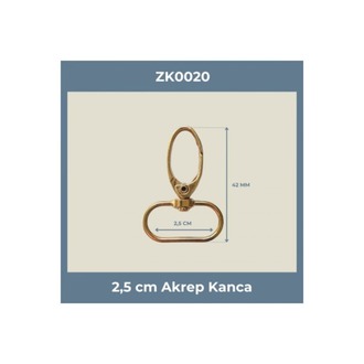 2,5 CM Akrep Kanca Gold Renk – Metal Anahtarlık ve Çanta Askı Aparatı (100 Adet)
