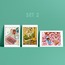 3'lü kartpostal illüstrasyon seti / illustrated postcard set of 3