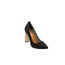 Siyah Süet Ham Topuk Stiletto 10 cm 