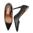 Siyah Mat Deri Stiletto