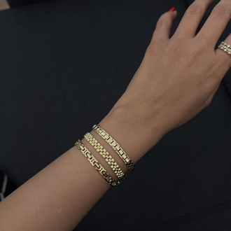 Cm Kuyumcu Model Taşsız Çelik Bileklik BL0650