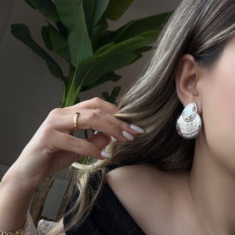 Marka Model Gold Gümüş Küpe