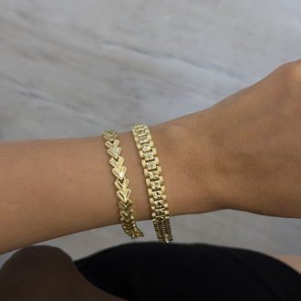 Vip Saat Kordon 14K Çelik Bileklik BL0007