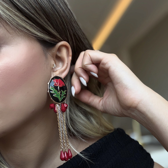 Marka Model Sallantılı Küpe KP0038