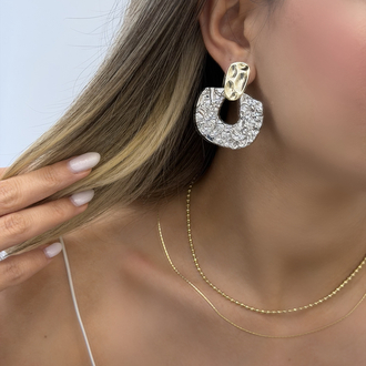 Marka Model Gold Gümüş Detay Küpe