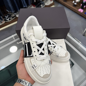 Valentino Garavani VL7N Leather Sneaker in White