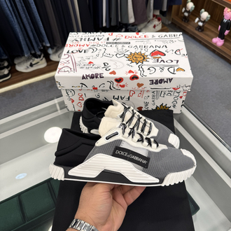 Dolce & Gabbana NS1 Mesh Sneaker in Grey/Black
