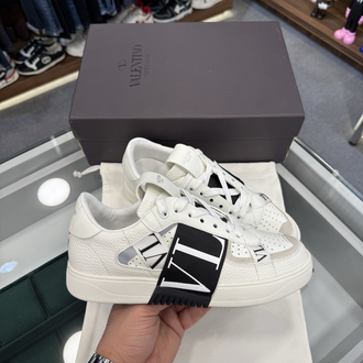 Valentino Garavani VL7N Leather Sneaker in White