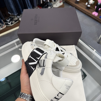 Valentino Garavani VL7N Leather Sneaker in White