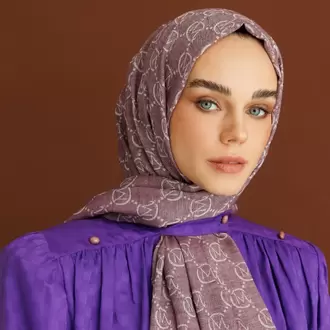 MOONCORN - Yün İpek Şal - Leylak