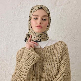 Fresh Scarfs - Aria Desen Şal - Çağla Yeşili
