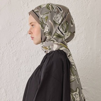 Fresh Scarfs - Aspen Desen Şal - Gümüş
