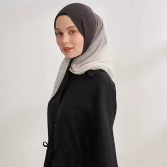ARMANDA - 3359 Müslin Degrade - Siyah - Krem