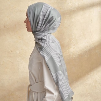 Armanda - 3305 Fiori Jakar Line Desen - Keten Yeşili