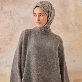 FRESH SCARFS - Hera Desen Pamuk İpek Eşarp - Leylak