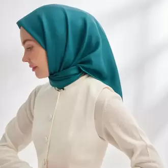 ARMANDA - 4400 Premium Twill İpek Eşarp - Zümrüt