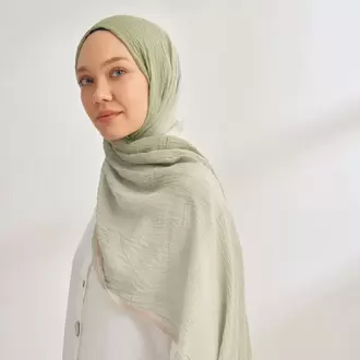ARMANDA - 3359 Müslin Degrade - Keten - Çağla Yeşili
