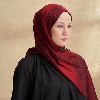 Armanda - 3305 Fiori Jakar Line Desen - Bordo