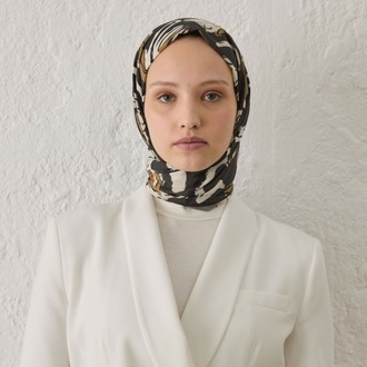 Fresh Scarfs - Aspen Desen Şal - Antrasit