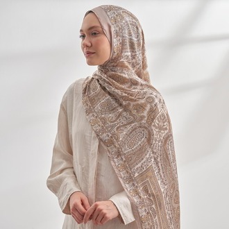 ARMANDA - 6035 Pashmina Desen Şal - Bek