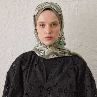 Fresh Scarfs - Aspen Desen Şal - Naturel Bej