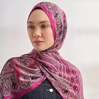 ARMANDA - VUAL MYSTIC DESEN ŞAL - FUŞYA 