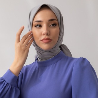 Silk Home Twill Eşarp 11343 - Gri
